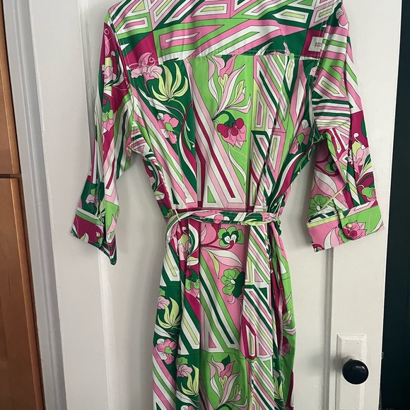 Talbots 16WP Geometric Print Dress - Picture 2 of 4